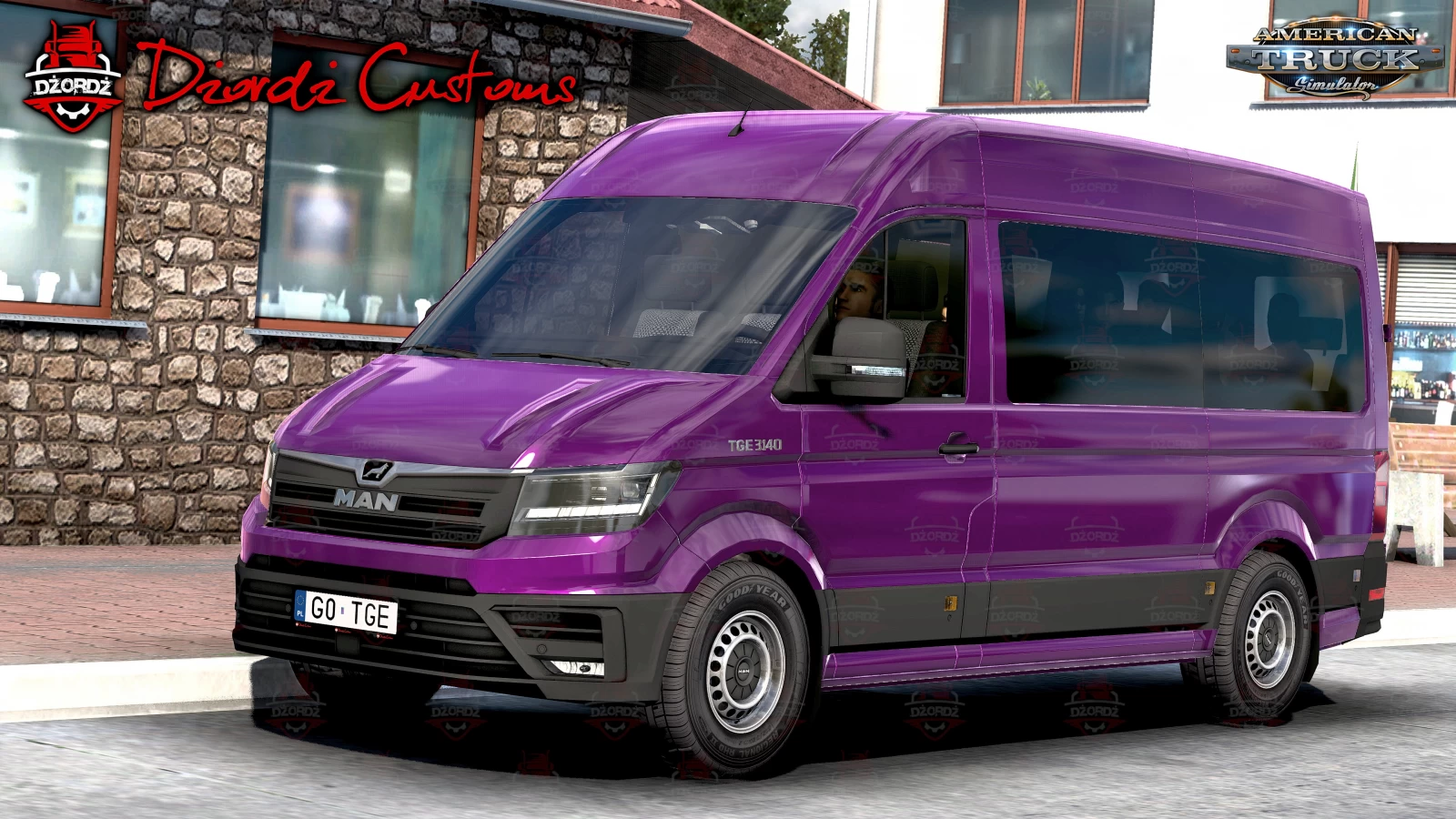MAN TGE 3.140 + Interior v1.0.2 (1.49.x) for ATS