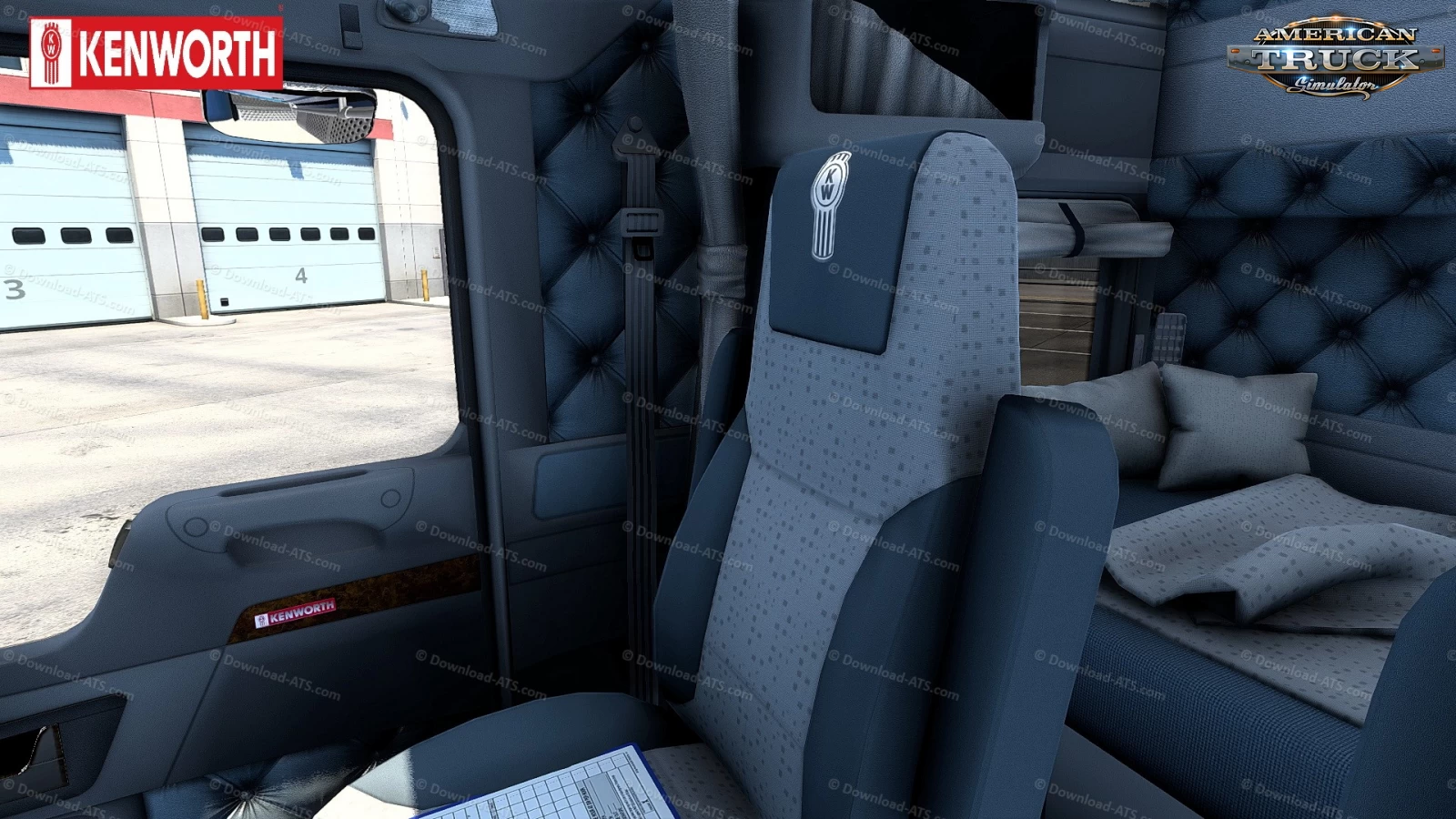 Kenworth T800 + Interior v1.3.44 by GTM Team (1.44.x) for ATS