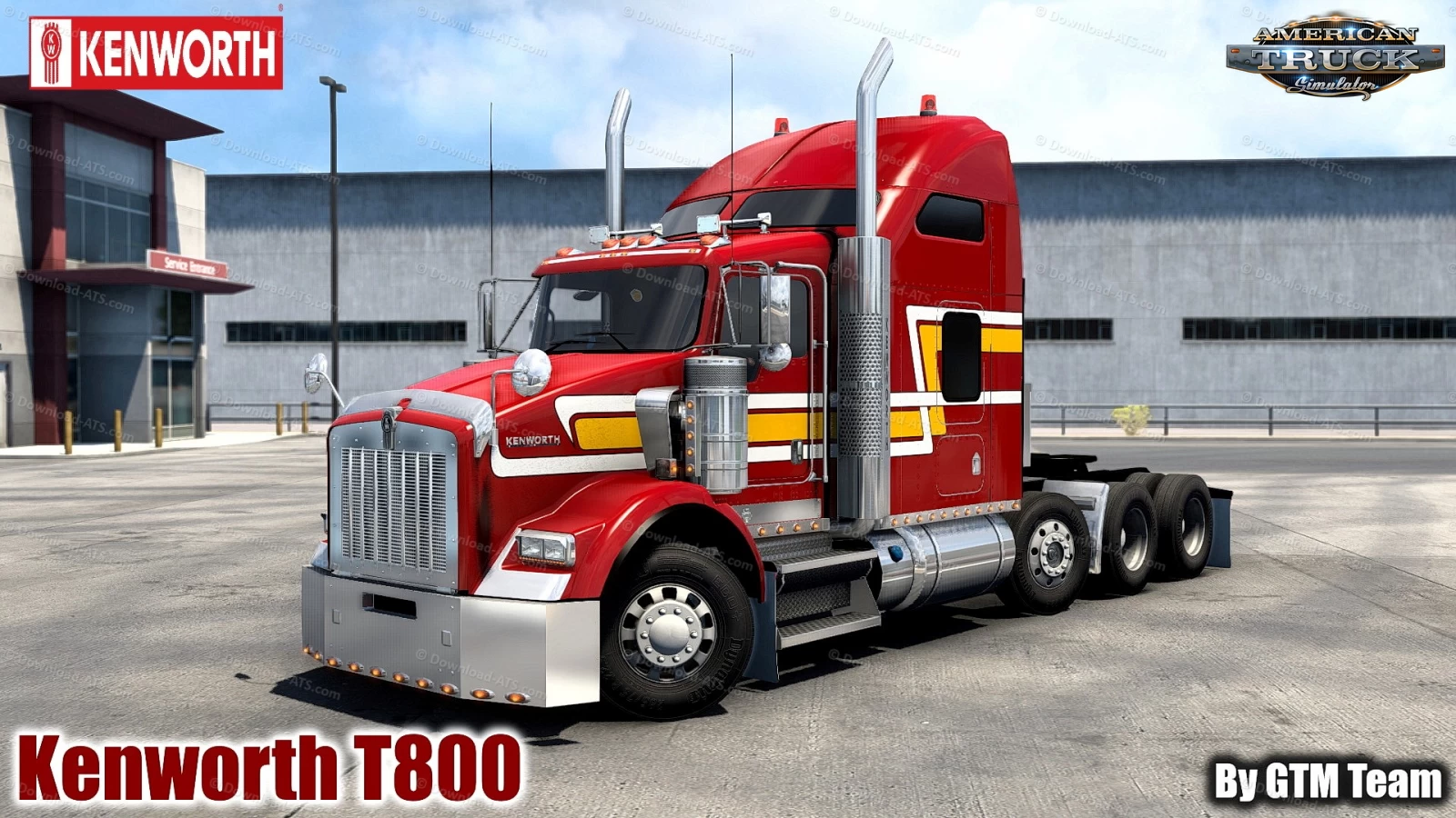 Kenworth T800 + Interior v1.3.46 by GTM Team (1.46.x) for ATS