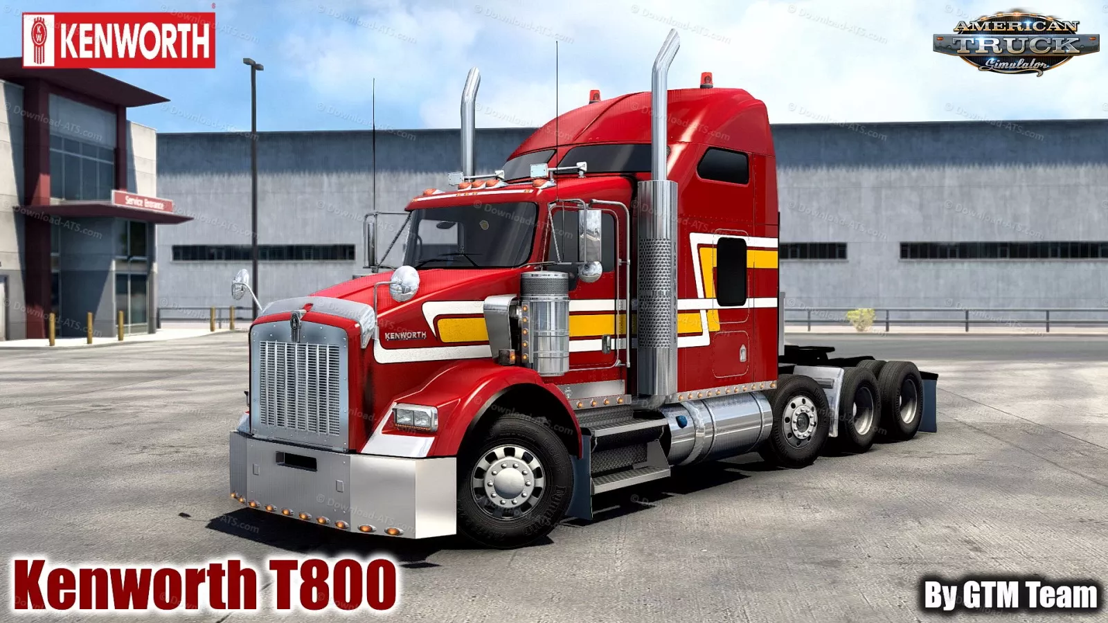 Kenworth T800 + Interior v1.3.50 by GTM Team (1.50.x) for ATS