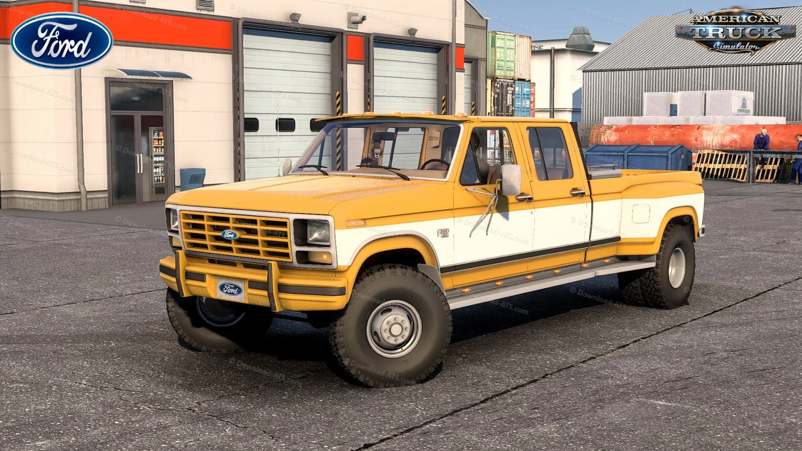 Ford F350 1986 + Gooseneck Trailer v1.2 (1.52.x) for ATS