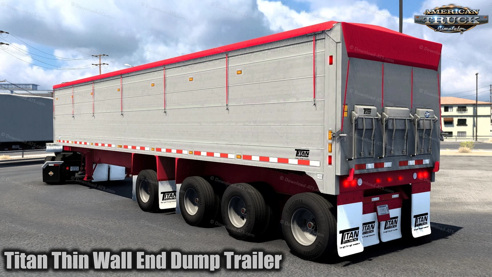 Titan Thin Wall End Dump Trailer v1.1 (1.43.x) for ATS