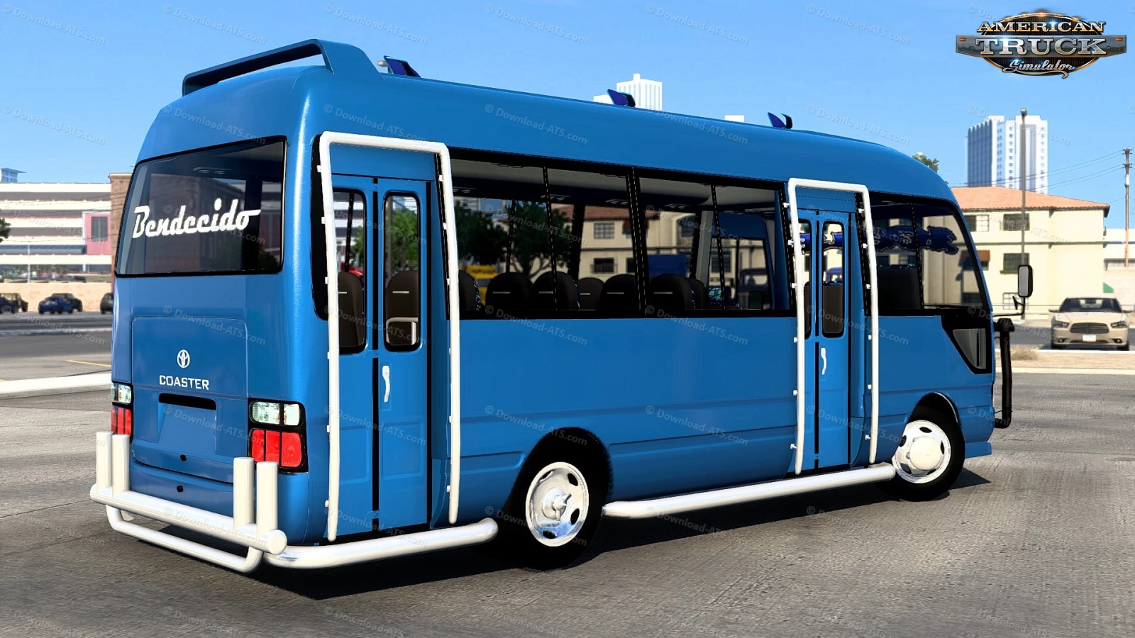 Toyota Coaster Bus + Interior v1.0 (1.43.x) for ATS