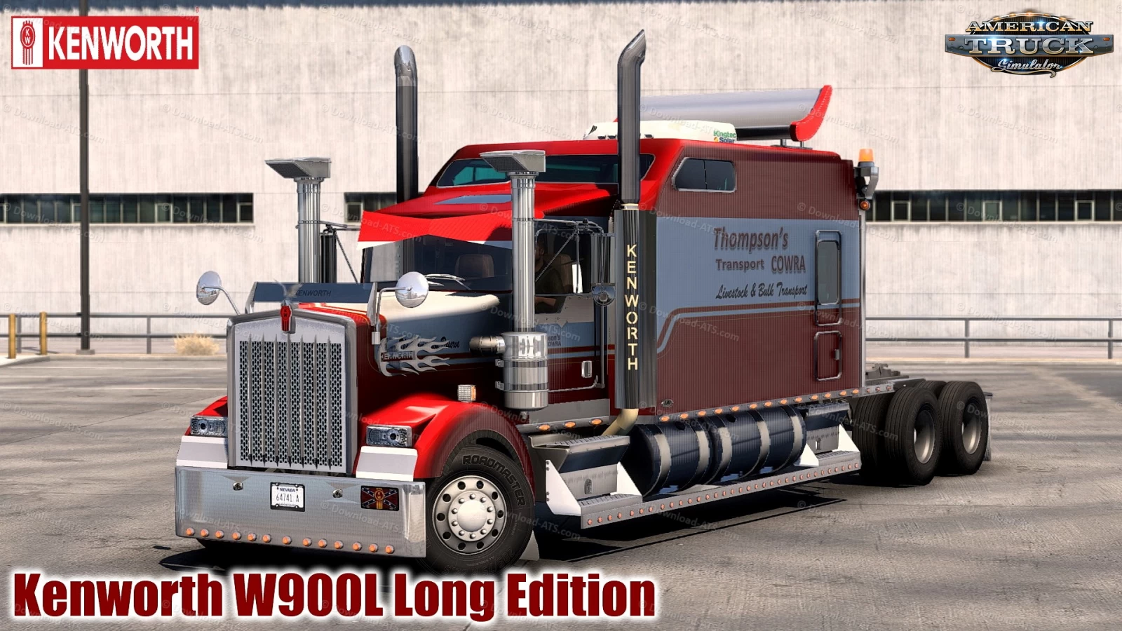 Kenworth W900L Long Edition Truck v1.0 (1.43.x) for ATS