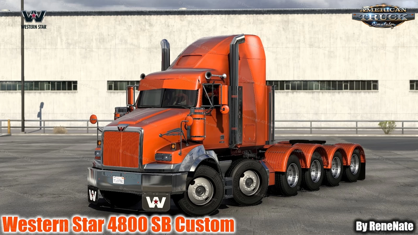 Western Star 4800 SB Custom v1.3 By ReneNate (1.48.x) for ATS