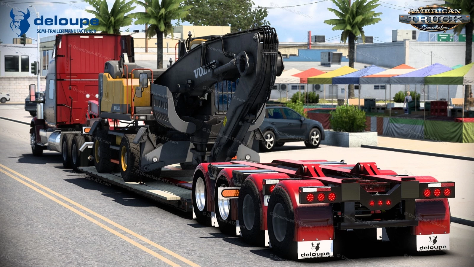 Corby Deloupe Lowboy Trailer v1.2 (1.47.x) for ATS