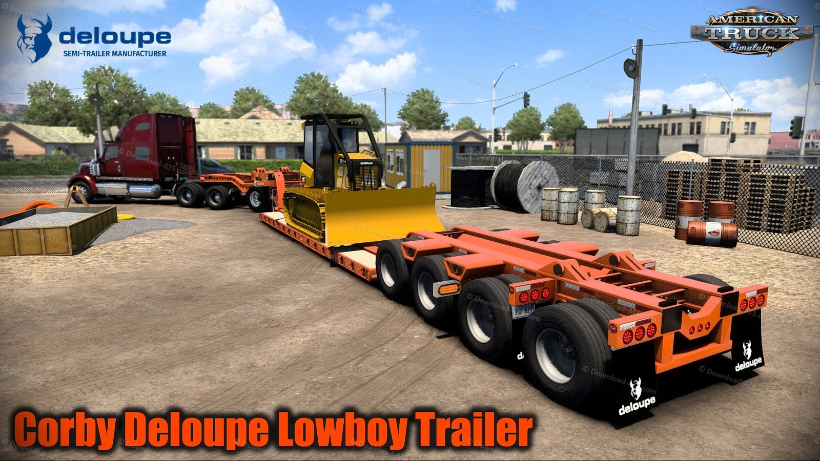 Corby Deloupe Lowboy Trailer v2.0 (1.50.x) for ATS