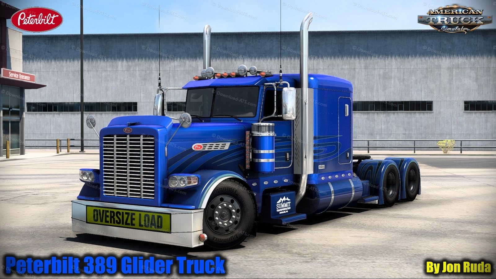 Peterbilt 389 Glider Truck v6.6.2 By Jon Ruda (1.53.x) for ATS