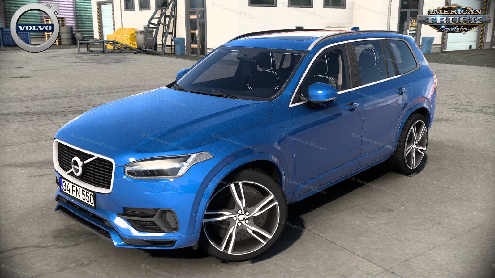 Volvo XC90 T8 2018 + Interior v5.7 (1.54.x) for ATS