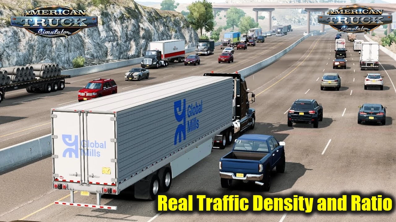 Real Traffic Density and Ratio v1.51 by Cip (1.51.x) for ATS