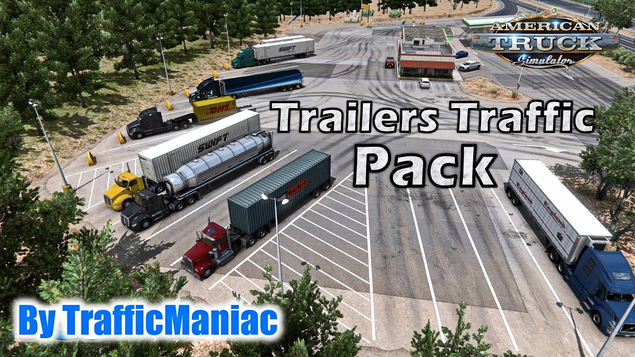 Trailers Traffic Pack v7.5.4 by TrafficManiac (1.51.x) for ATS