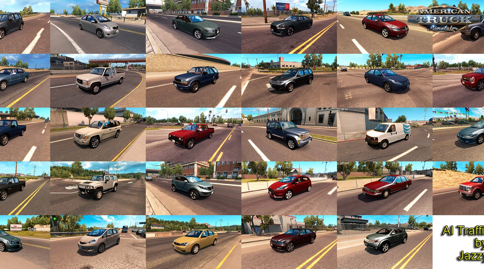 AI Traffic Pack v13.7 by Jazzycat (1.45.x) for ATS