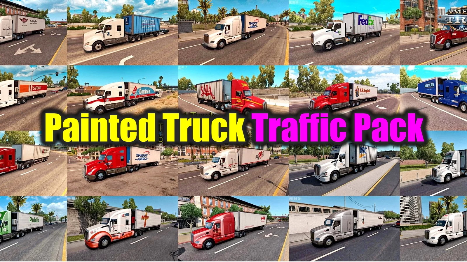 Painted Truck Traffic Pack v5.9 by Jazzycat (1.47.x) for ATS
