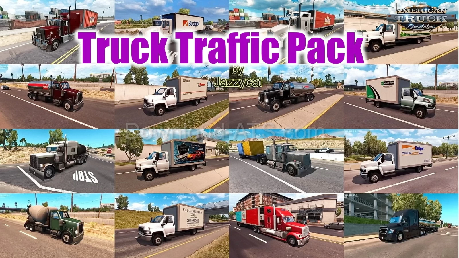 Truck Traffic Pack v3.5.4 by Jazzycat (1.51.x) for ATS