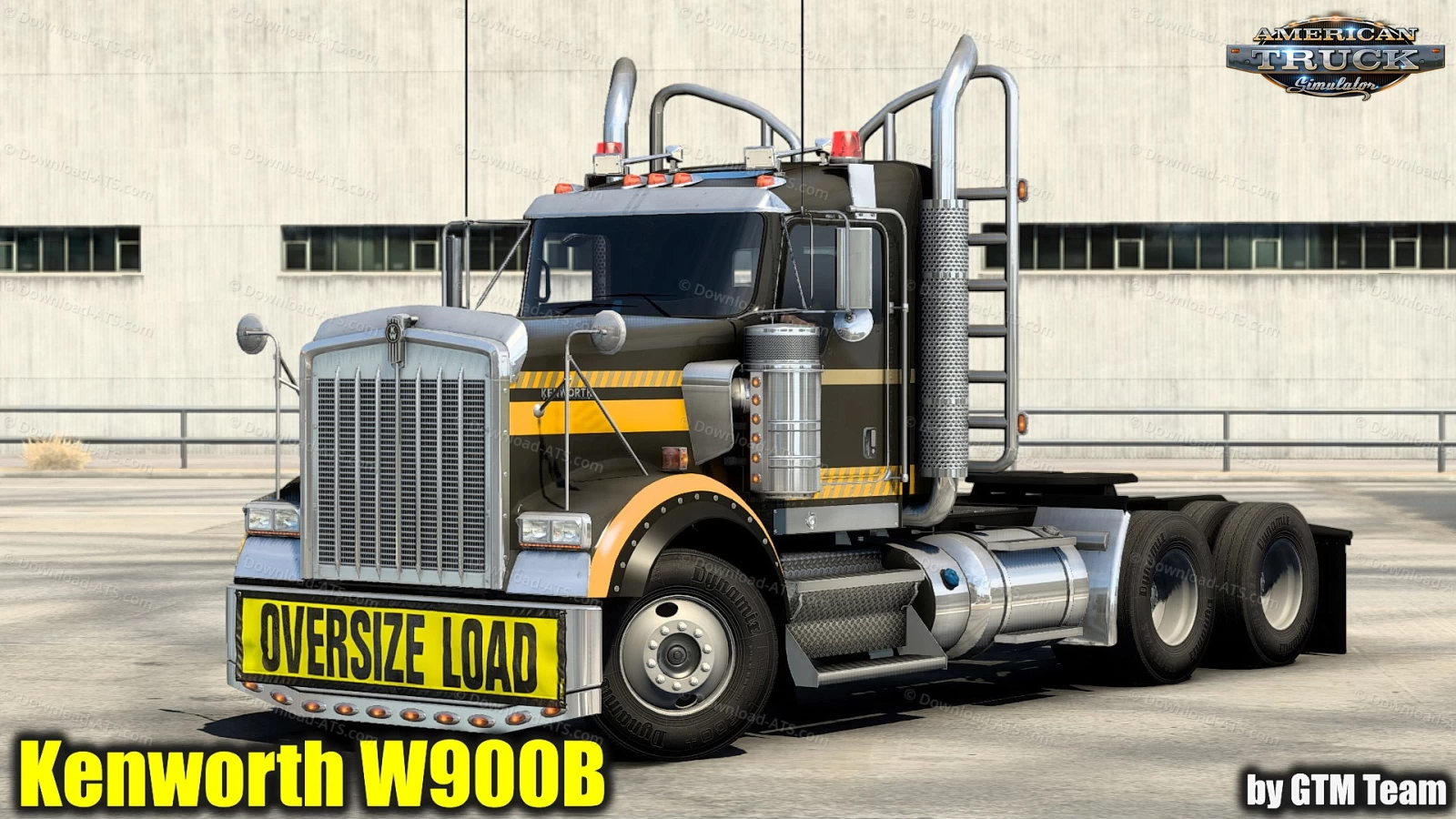 Kenworth W900B + Interior v1.2.6 by GTM Team (1.50.x) for ATS