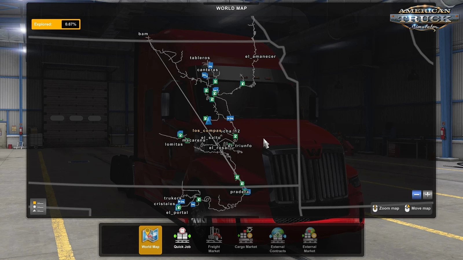 Truckers Map (Dangerous Roads) v2.0 (1.49.x) for ATS