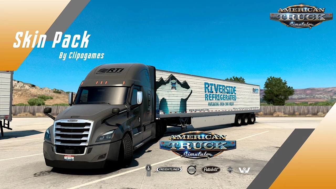 Skin Pack Truck + Trailer v1.0 by Clipogames (1.46.x) for ATS