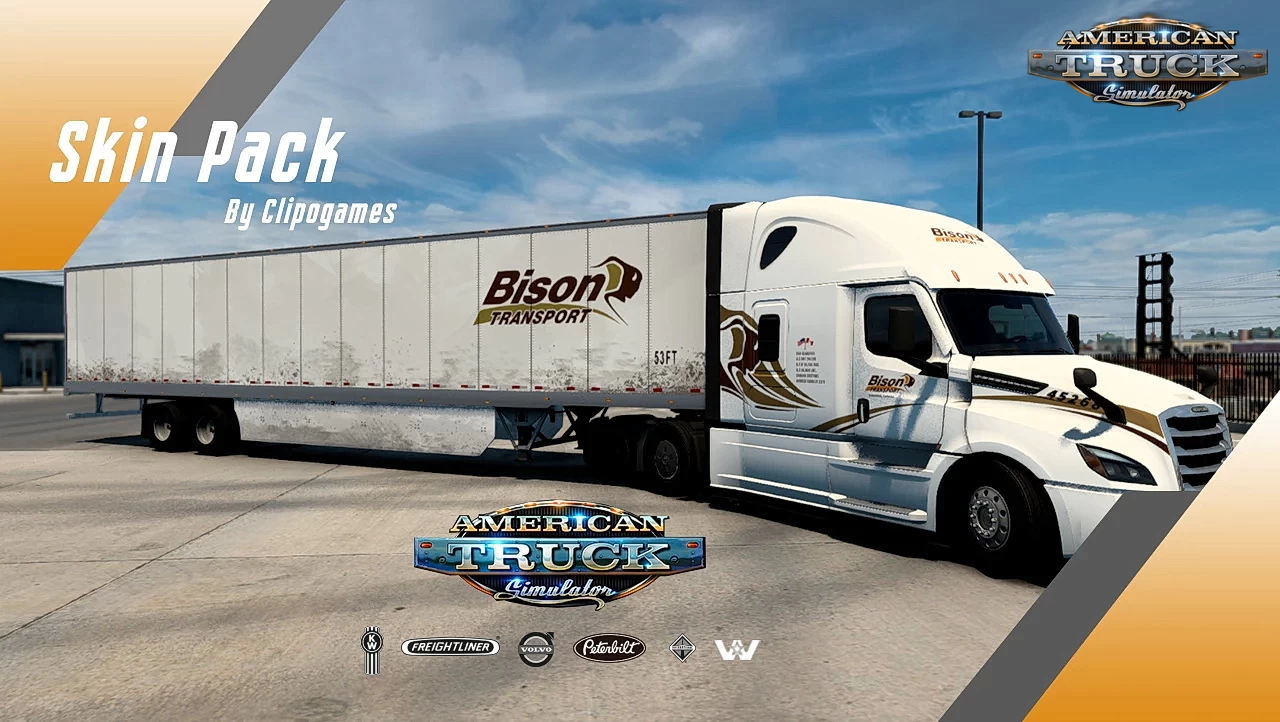 Skin Pack Truck + Trailer v1.1 by Clipogames (1.46.x) for ATS