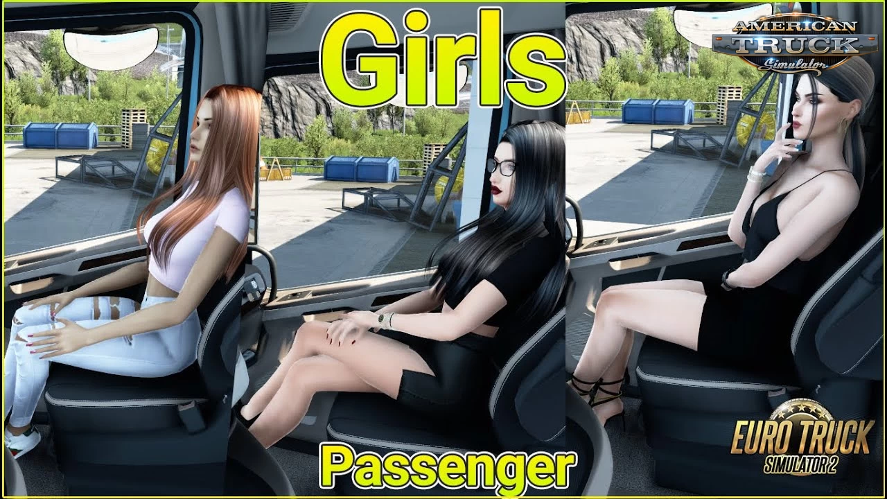 Girls Passenger for Trucks v1.3 (1.46.x) for ATS