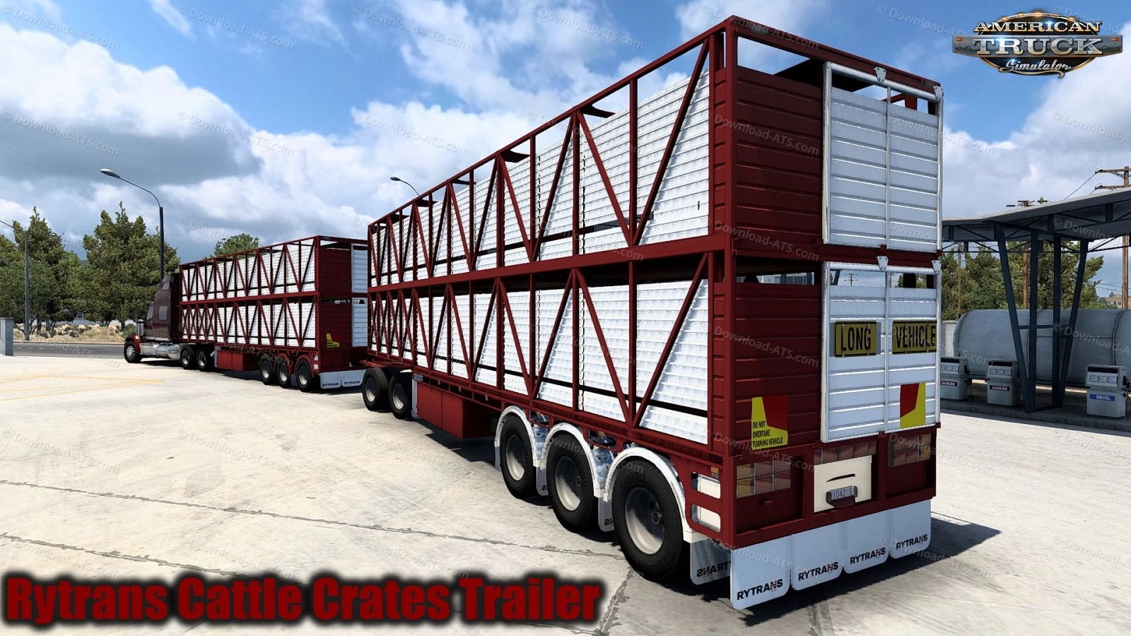 Rytrans Cattle Crates Trailer v3.0 (1.46.x) for ATS