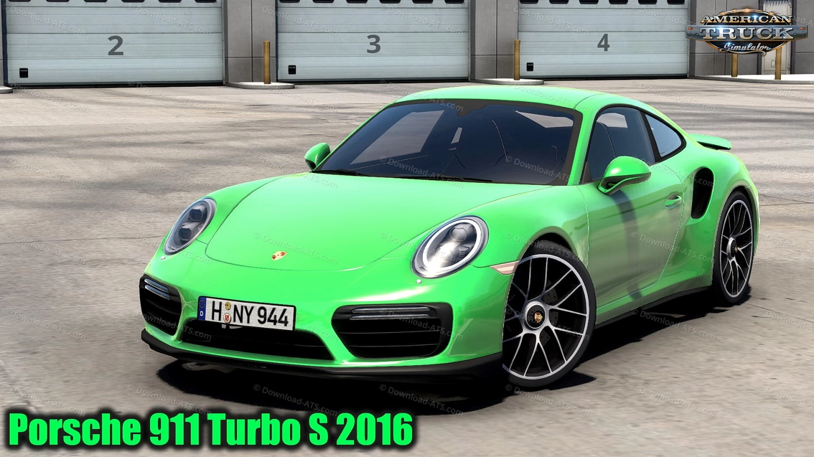 Porsche 911 Turbo S 2016 + Interior v1.4 (1.47.x) for ATS