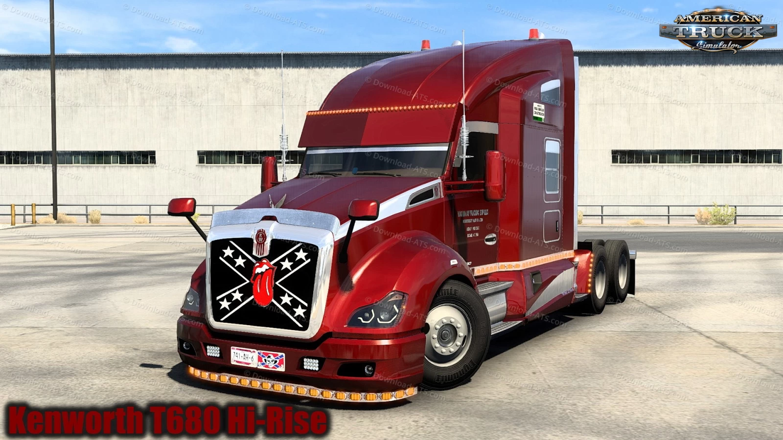 Kenworth T680 Hi-Rise Truck + Interior v1.0 (1.46.x) for ATS