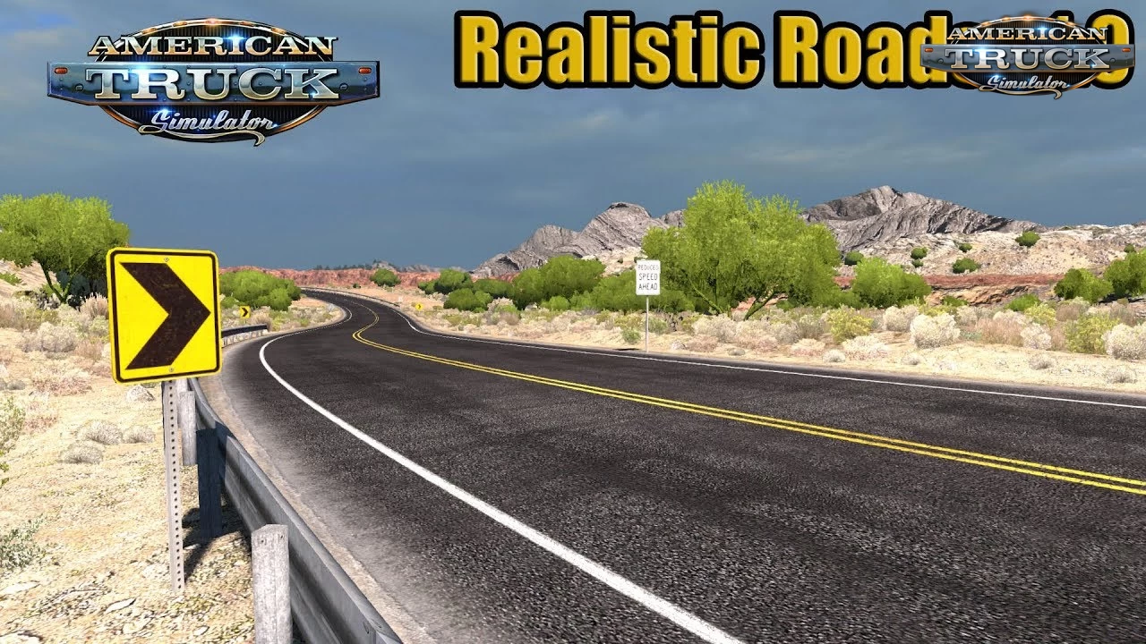 Realistic Roads v3.3 by Slavsan93 (1.46.x) for ATS
