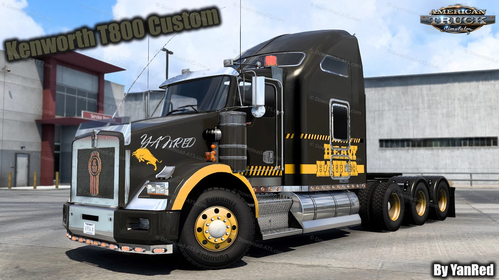 Kenworth T800 Custom v1.9 by YanRed (1.49.x) for ATS