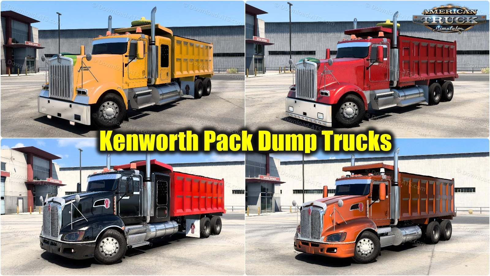 Kenworth Pack Dump Trucks v1.1 (1.51.x) for ATS