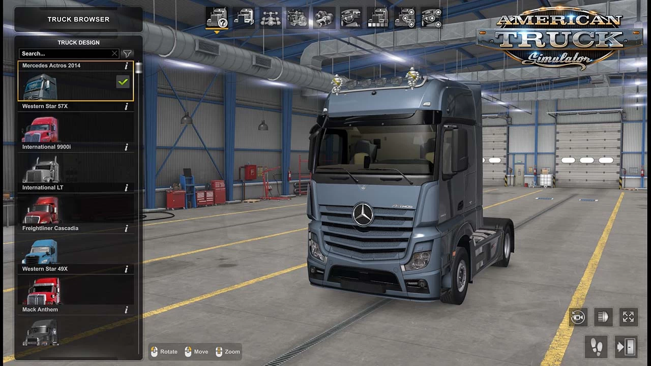 Mercedes New Actros 2014 v1.2.5 by soap98 (1.53.x) for ATS