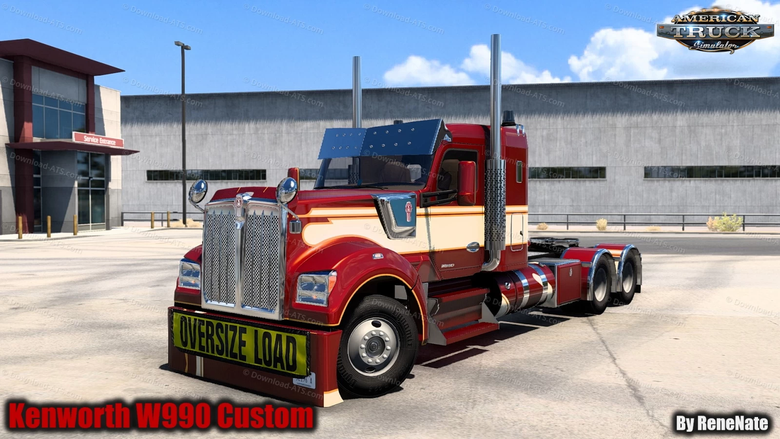 Kenworth W990 Custom v1.2 By ReneNate (1.48.x) for ATS