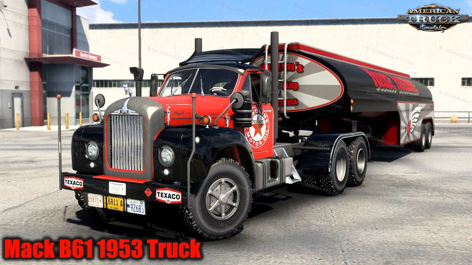 Mack B61 1953 + Interior + Trailer v1.2 (1.49.x) for ATS