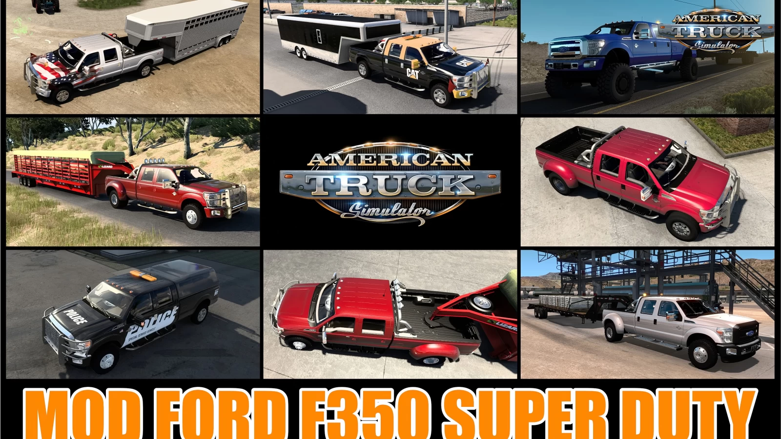 Ford F350 Super Duty + Trailers v1.0 (1.46.x) for ATS