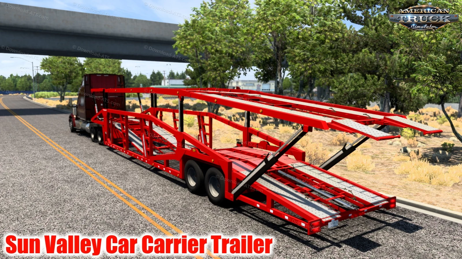 Sun Valley Car Carrier Trailer v1.1 (1.50.x) for ATS