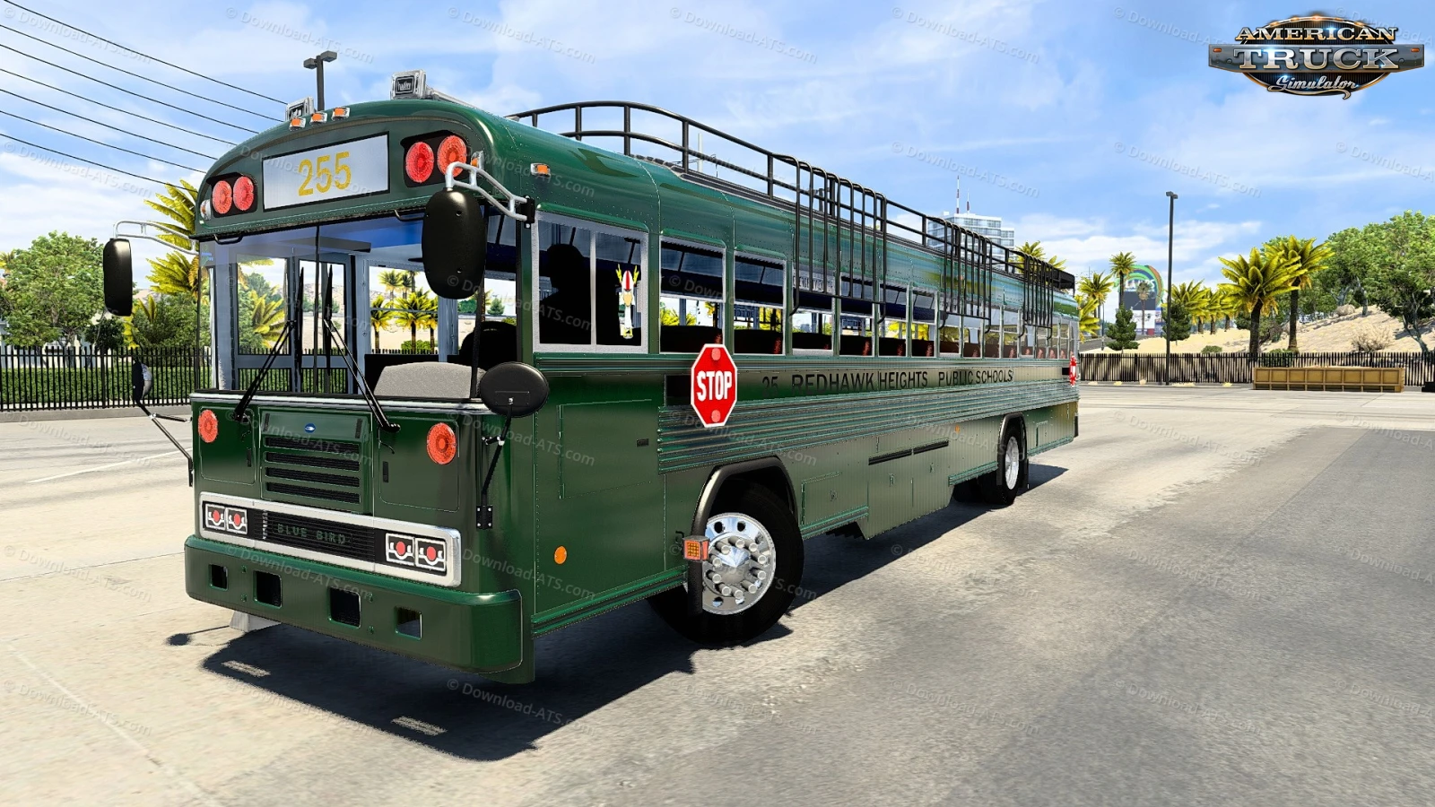 Blue Bird TC2000 Bus + Interior v1.1 (1.53.x) for ATS