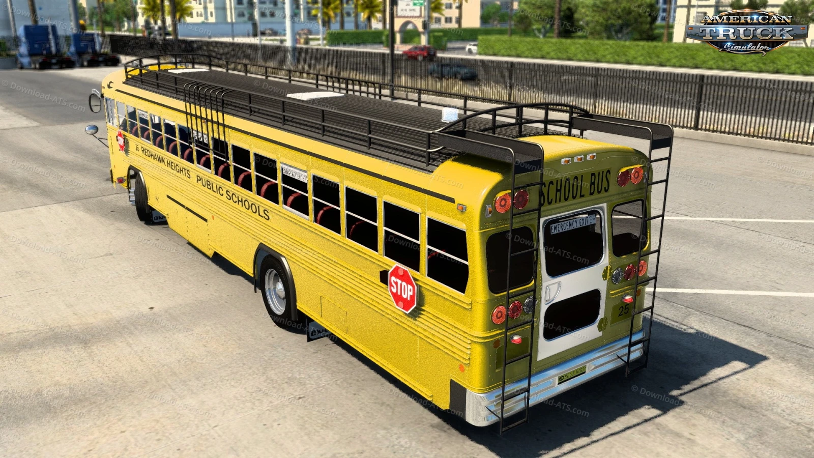 Blue Bird TC2000 Bus + Interior v1.1 (1.53.x) for ATS