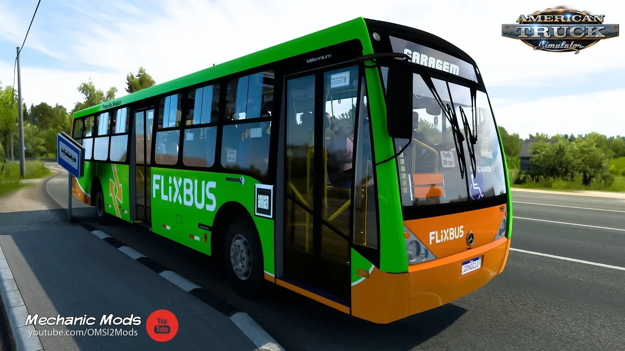 Caio Millennium 2 PBC Bus + Interior v1.6 (1.47.x) for ATS