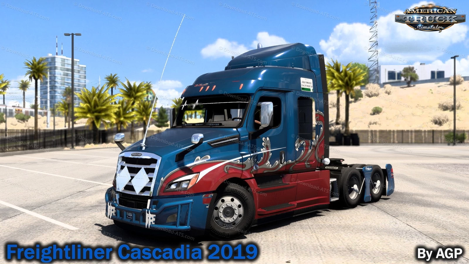 Freightliner Cascadia 2019 Truck v1.1 By AGP (1.48.x) for ATS