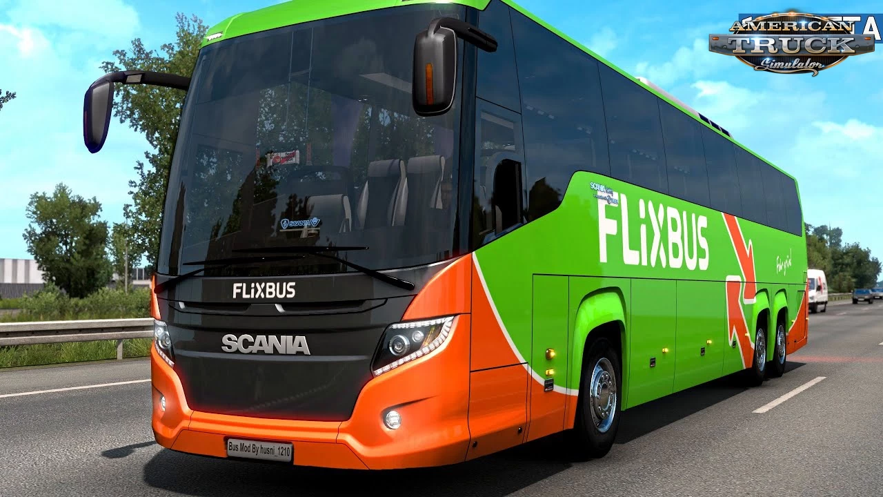 Scania Touring HD Bus + Interior v2.7 (1.55.x) for ATS