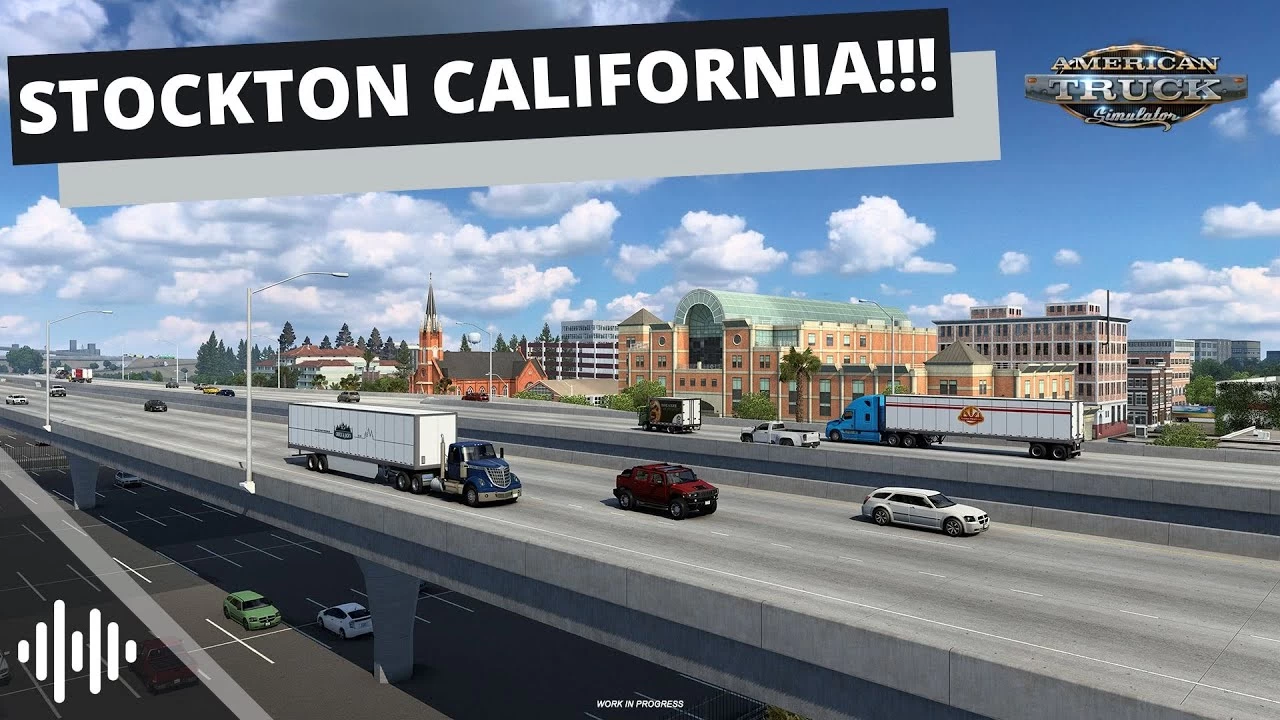 California Rework - Stockton city in American Truck Simulator