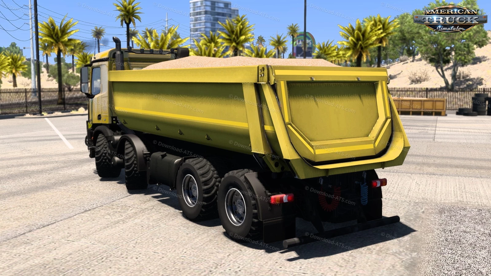 Mercedes Benz Arocs Agrar + Kipper Trailer v4.0 (1.55.x) for ATS