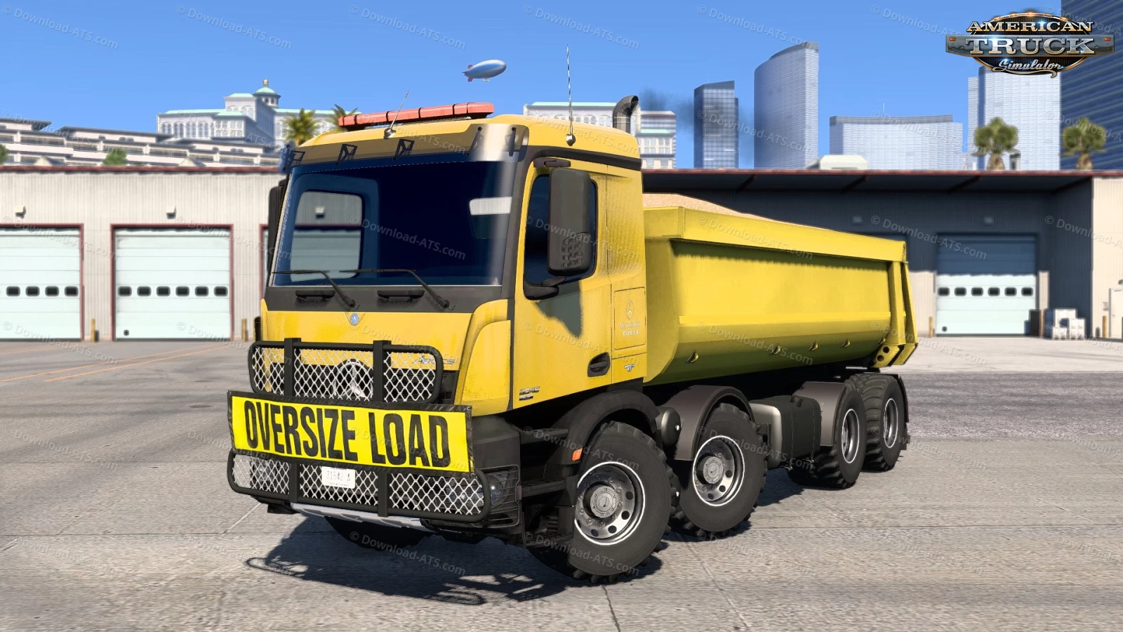 Mercedes Benz Arocs Agrar + Kipper Trailer v4.0 (1.55.x) for ATS