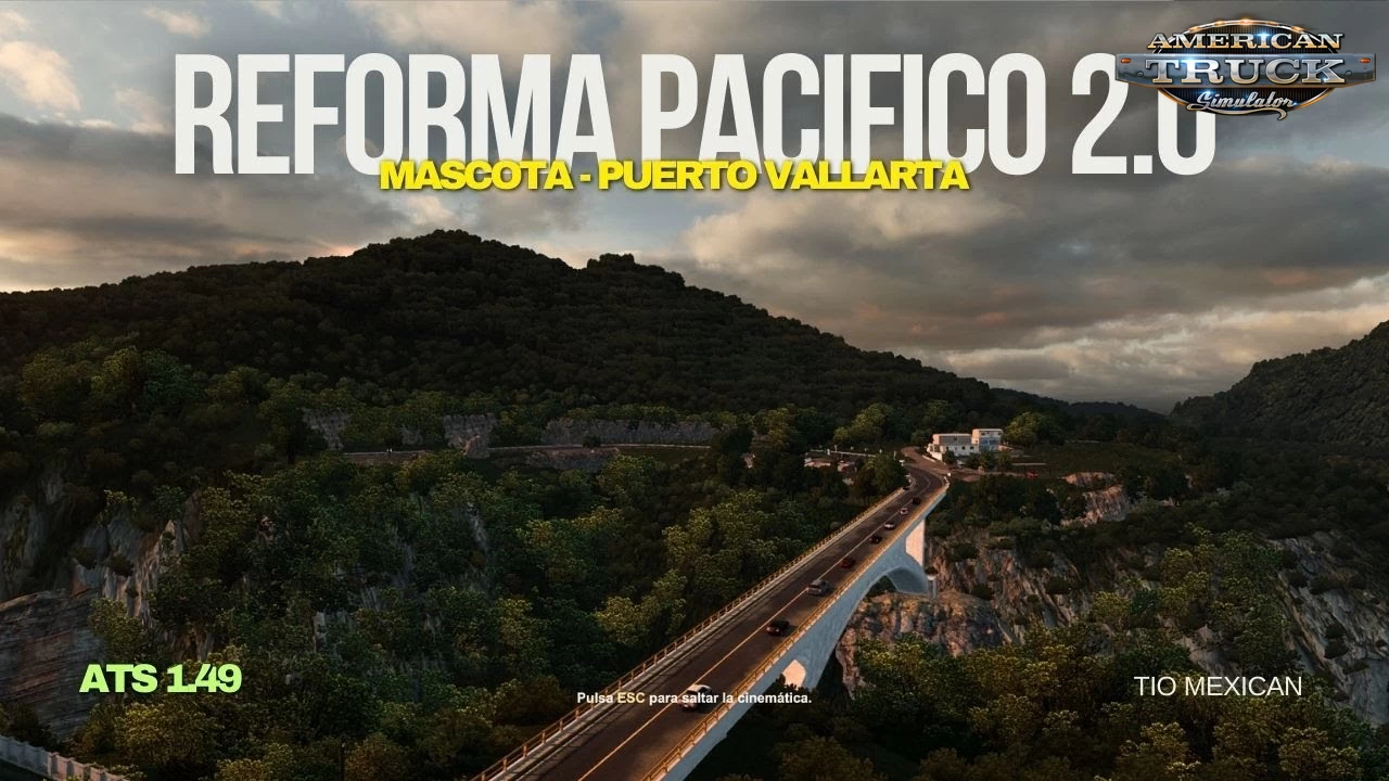 Reforma Pacifico Map v2.6.5 - American Truck Simulator