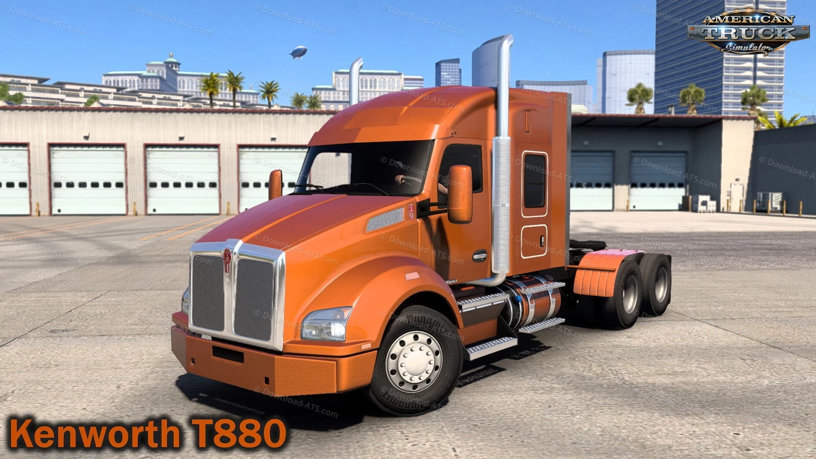 Kenworth T880 Truck + Interior v1.1 (1.49.x) for ATS