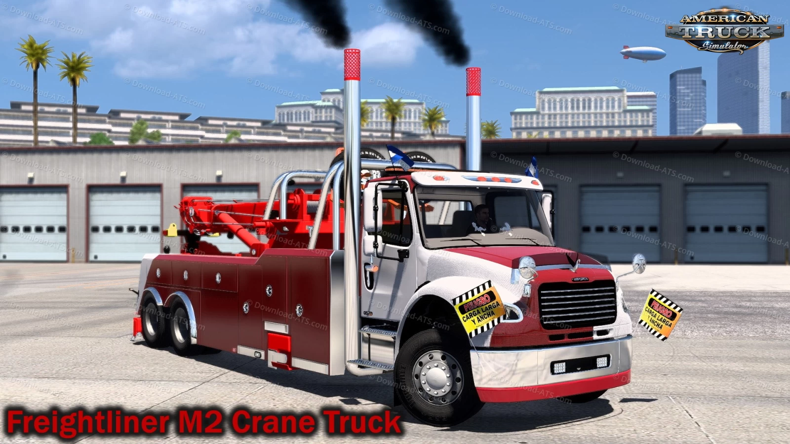 Freightliner M2 Crane Truck + Interior v1.0 (1.49.x) for ATS