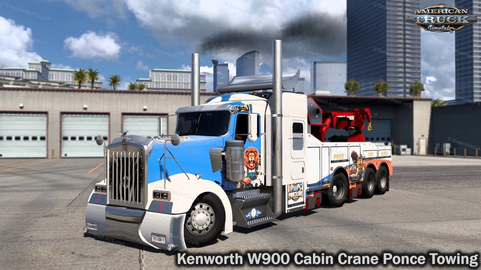 Kenworth W900 Cabin Crane Ponce Towing v1.0 (1.49.x) for ATS