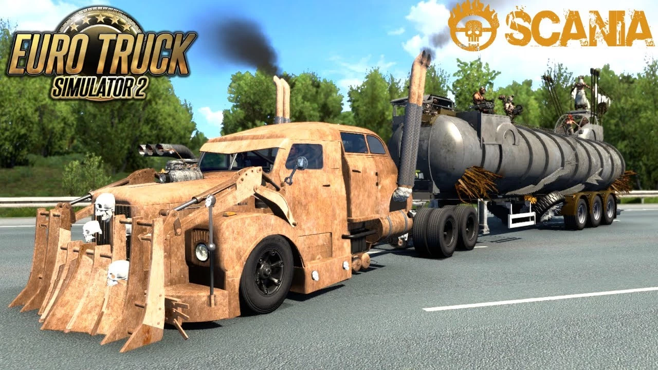 Scania 111s MADMAX Truck + Trailer v1.2 (1.49.x) for ATS