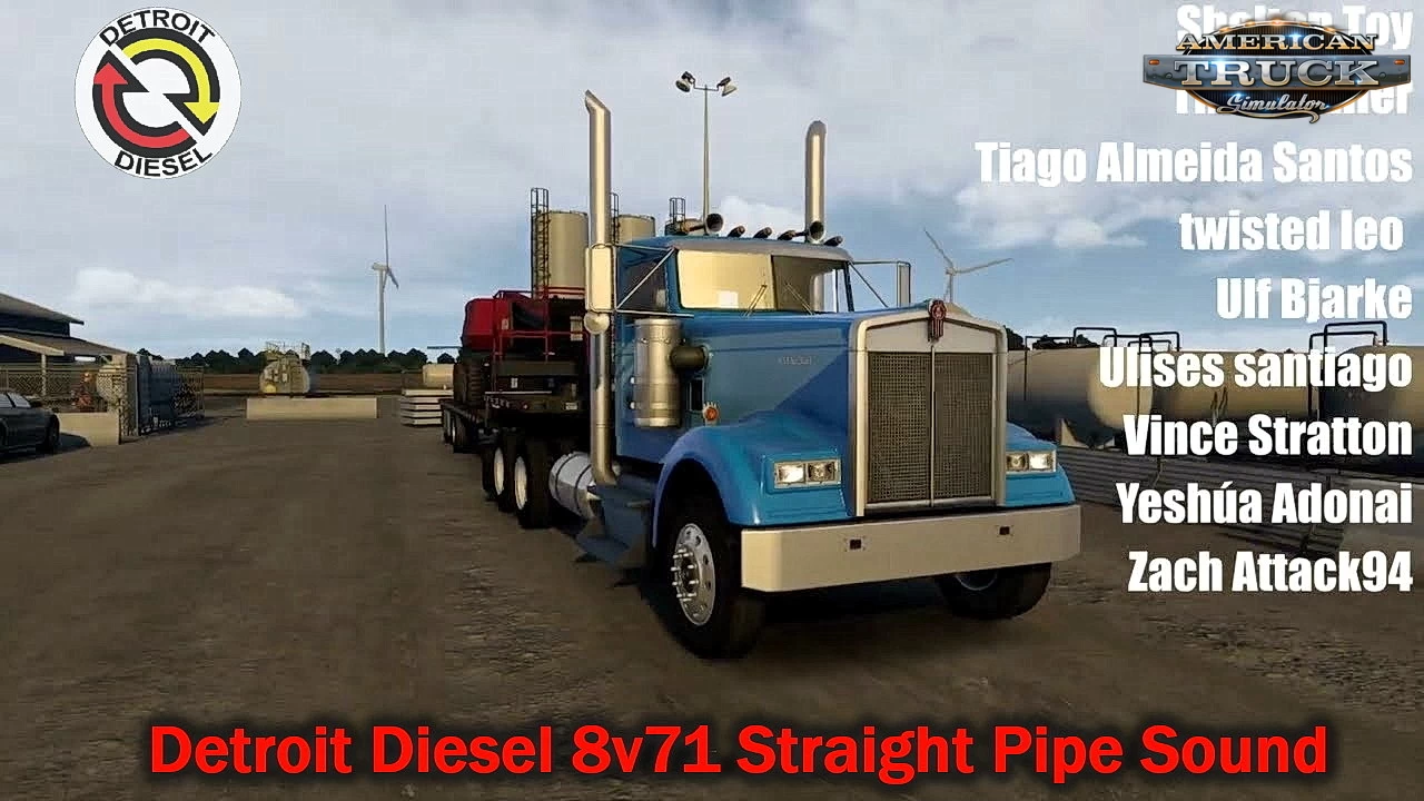 Detroit Diesel 8v71 Straight Pipe Sound v3.0 (1.49.x) for ATS