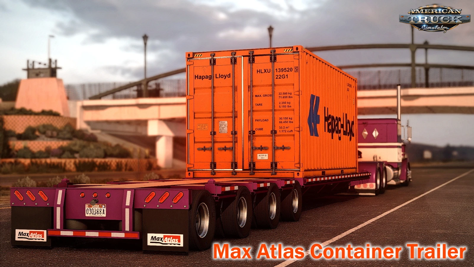 Max Atlas Container Trailer v1.0 (1.49.x) for ATS