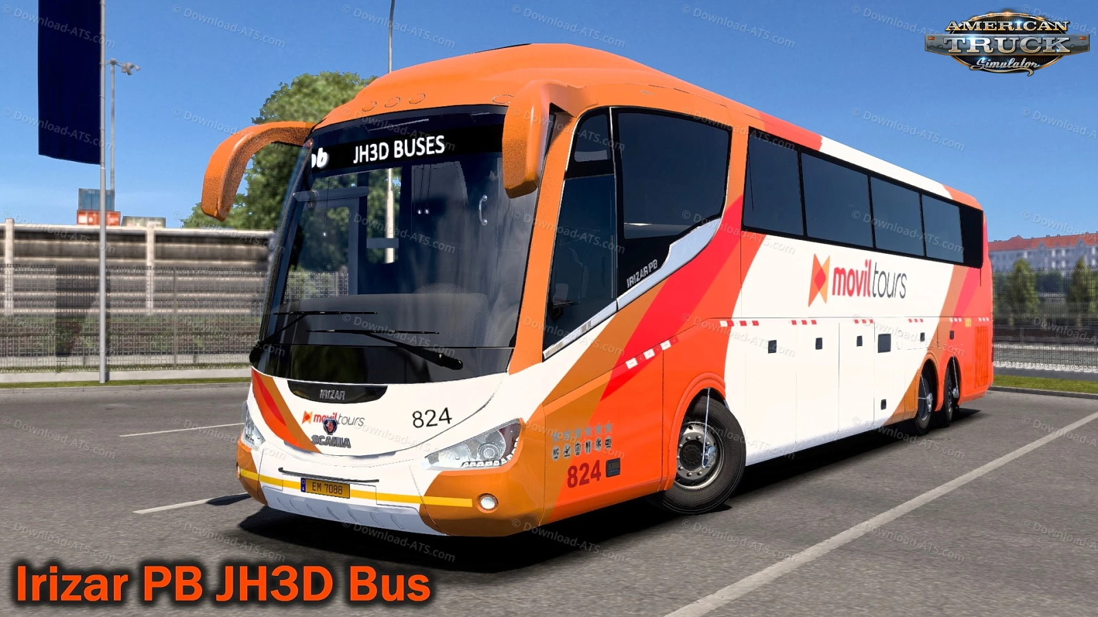 Irizar PB JH3D Bus + Interior v1.1 (1.49.x) for ATS